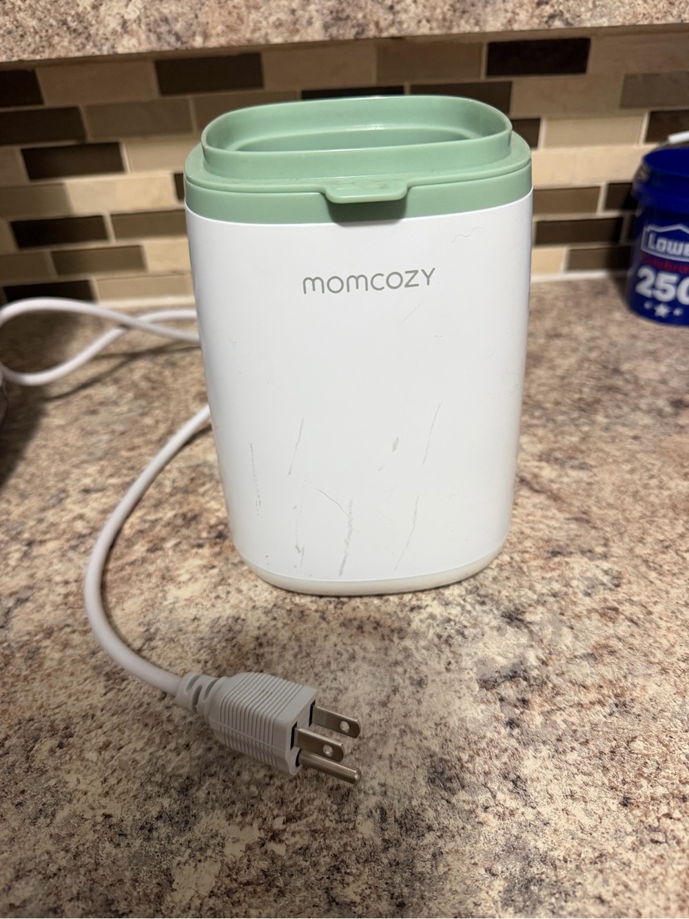 Momcozy White and Mint Electric Baby Bottle Warmer